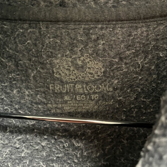 Fruit of the Loom Dark Blue Zip-Up Sweater - Picture 2 of 3